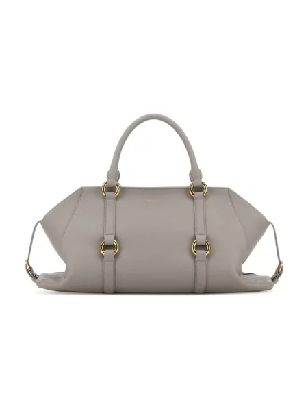 Torebka Alexander Mcqueen skórzana szara