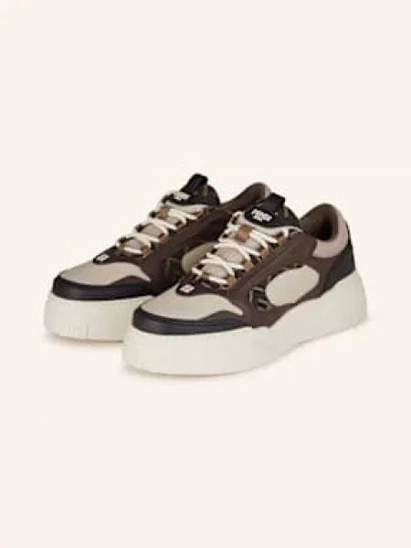 Fendi Sneakersy Force tmavě hnědá/ béžová/ režná béžové