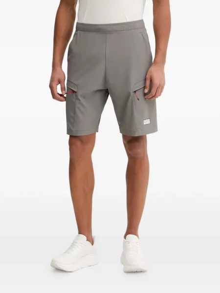 Pantaloni scurți Ea7 Emporio Armani gri