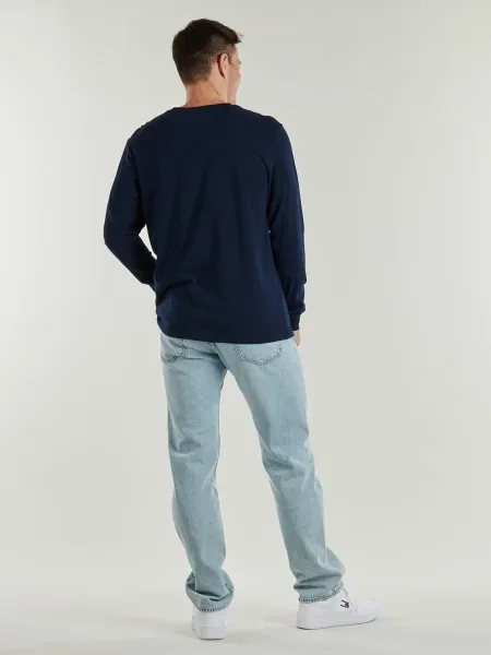 Hosszú ujjú póló Tommy Jeans kék