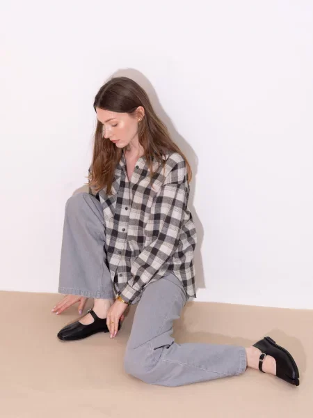 Прямі джинси VMMA сірий