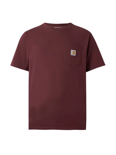 Carhartt WIP Tricou deschis / portocaliu închis / roșu bordeaux gri