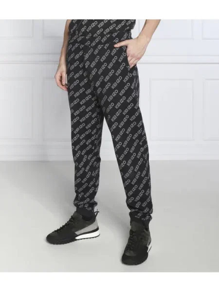 Kenzo Pantaloni de trening MONOGRAM negru