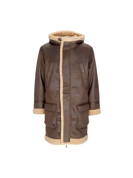 Kurtka skórzana Alpha Industries retro brązowa