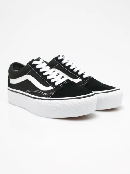Tenisky Vans Old Skool na platforme čierna
