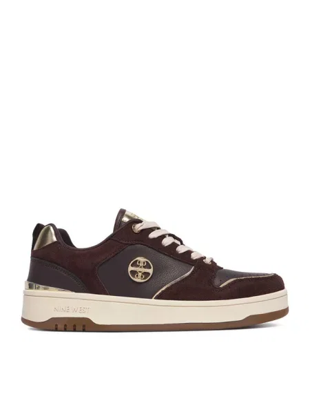 Sneakersy Nine West brązowe