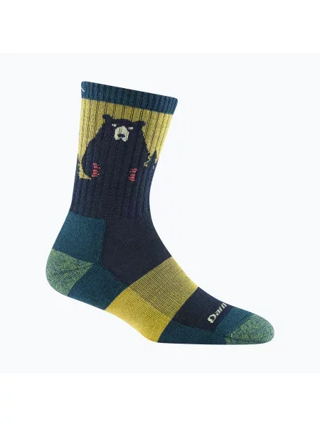 Șosete pentru femei Darn Tough Bear Town Micro Crew Cushion dark teal turcoaz