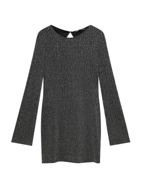 Pull&Bear Rochie / argintiu negru