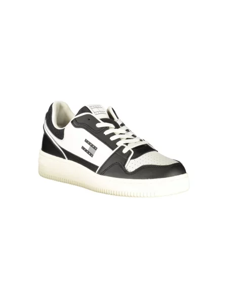Jeansy Tommy Hilfiger skórzane białe