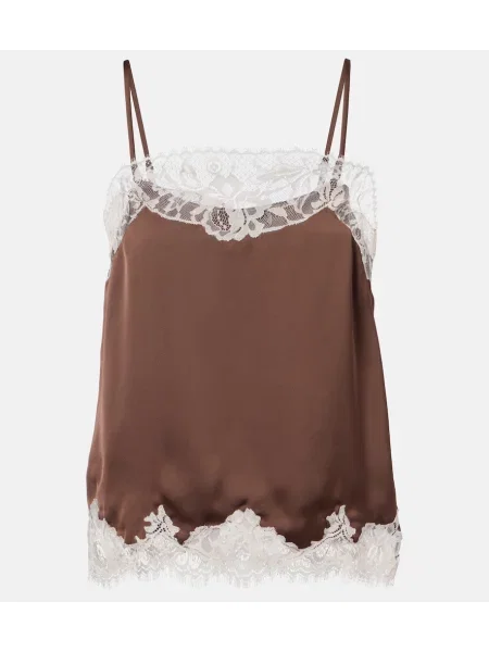 Top Faithfull din satin maro
