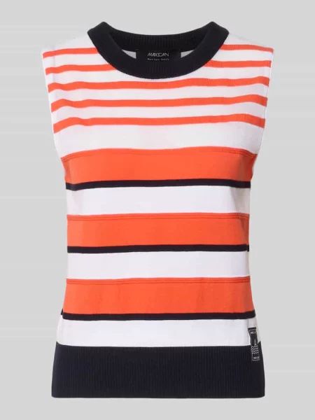 Bezrękawnik z mieszanki lyocellu we wzór na całej powierzchni Marc Cain