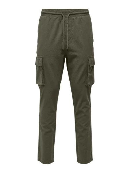 Only & Sons Pantaloni cu ONLLinus oliv