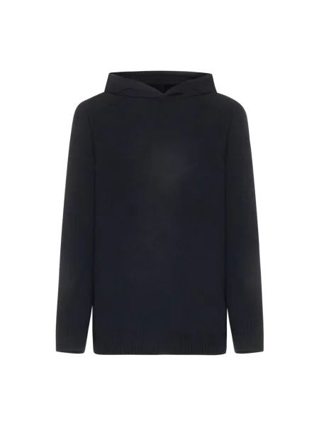 Bluza z kapturem D4.0 wełniana z kapturem czarna