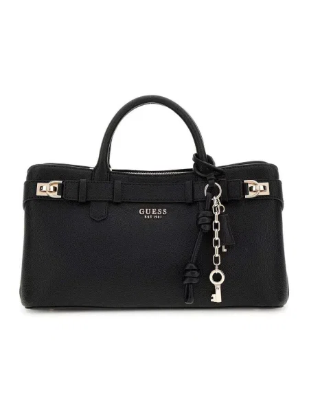 Kabelka satchel Guess černá