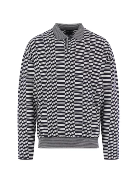 Polo Giorgio Armani cu dungi albastru
