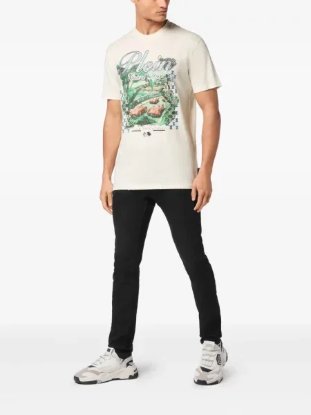 Tricou Philipp Plein alb