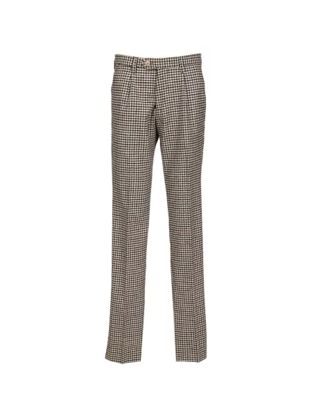 Pantaloni Al Duca D’aosta 1902 în carouri maro