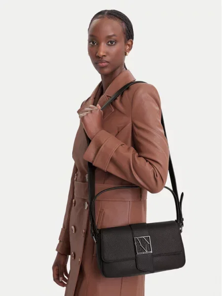 Torbica Armani Exchange Tamno smeđa