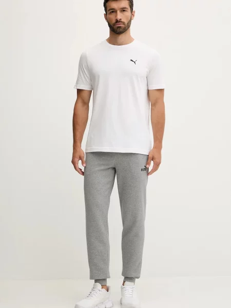 Спортивні штани Puma однотонні сірий