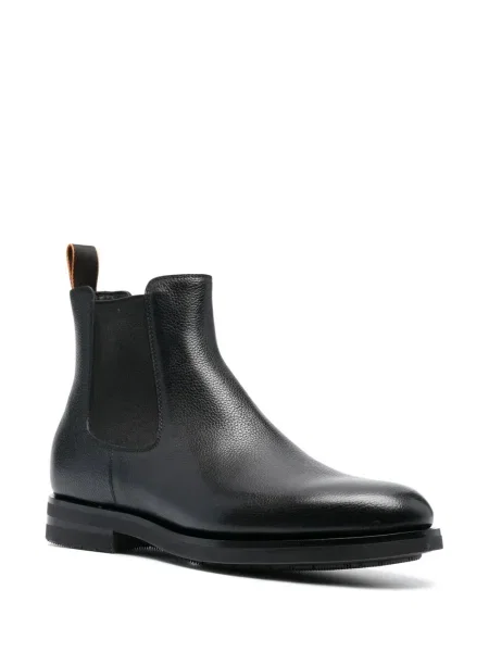 Botine chelsea Santoni din piele negru