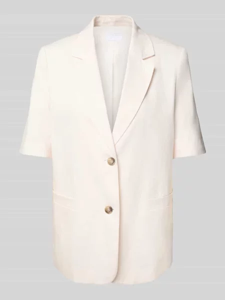 Żakiet o kroju relaxed fit z dodatkiem lnu Jake*s Collection beżowa