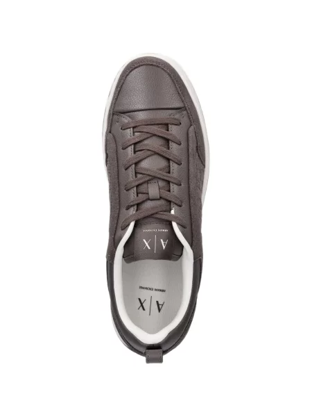 Sneakerși Armani Exchange cu imagine maro