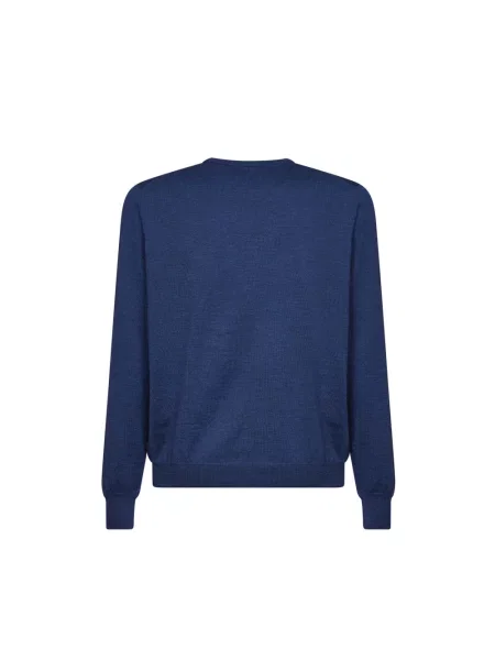 Sweter D4.0 wełniany niebieski