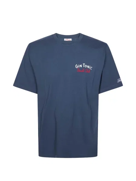 Tricou Mc2 Saint Barth cu broderie albastru