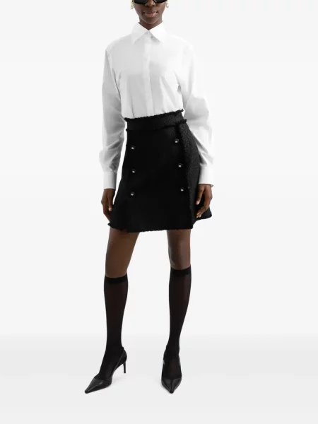 Fusta mini Dolce & Gabbana din tweed negru