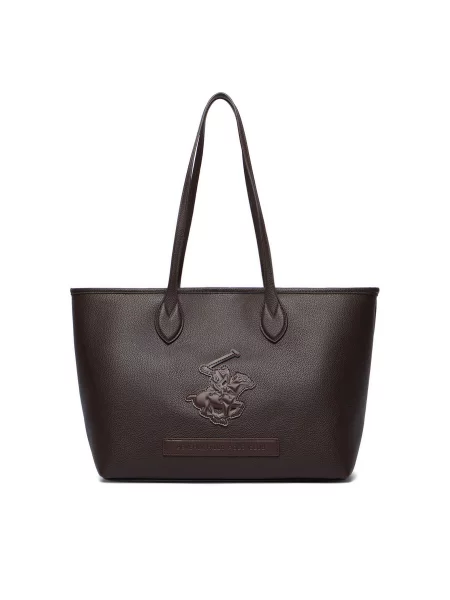 Beverly Hills Polo Club Ročna torba Temno rjava