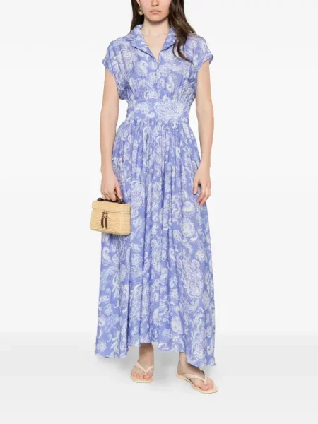 Rochie Max & Moi asimetrică albastru