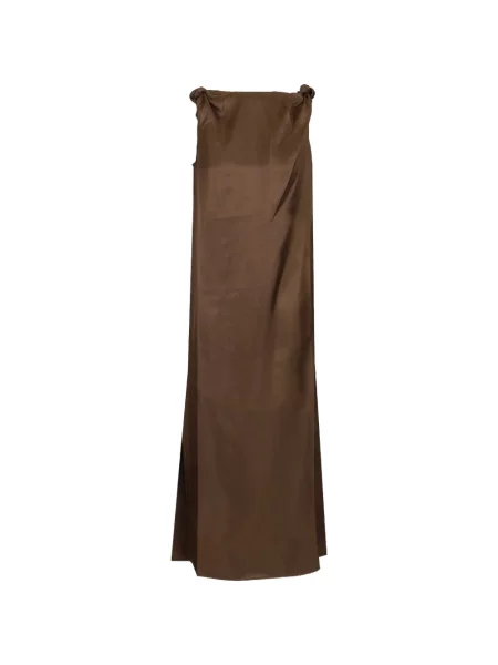 Rochie Loulou De Saison drapată maro