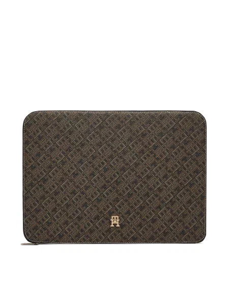 Taška na notebook Tommy Hilfiger s potiskem černá