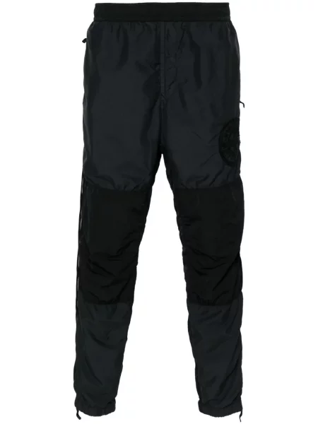Pantaloni Stone Island cu strasuri negru