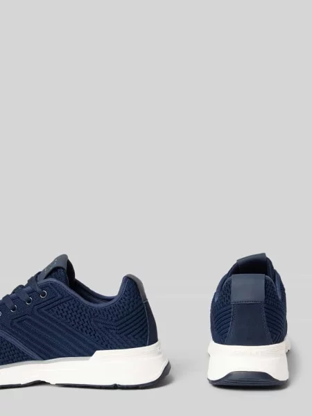 Sneakersy z mieszanka skóry i tkaniny model Beeker' Gant granatowe