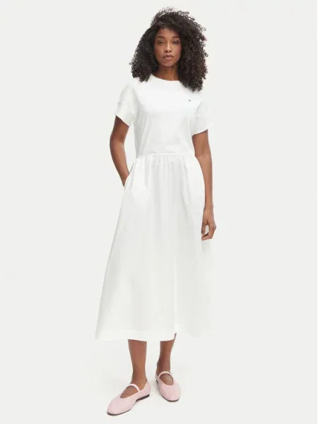 TOMMY HILFIGER Rochie CODY albastru închis / roșu alb