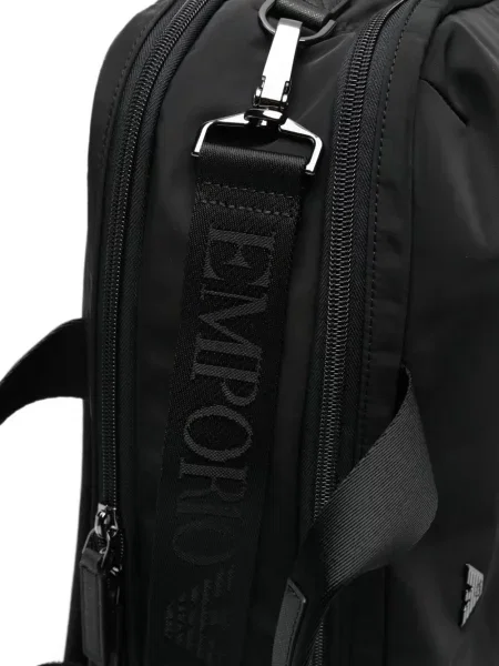 Σακίδιο πλάτης Emporio Armani με αυτόγραφο μαύρο