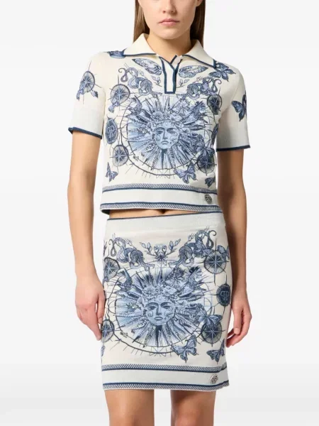 Tricou polo Philipp Plein cu imagine