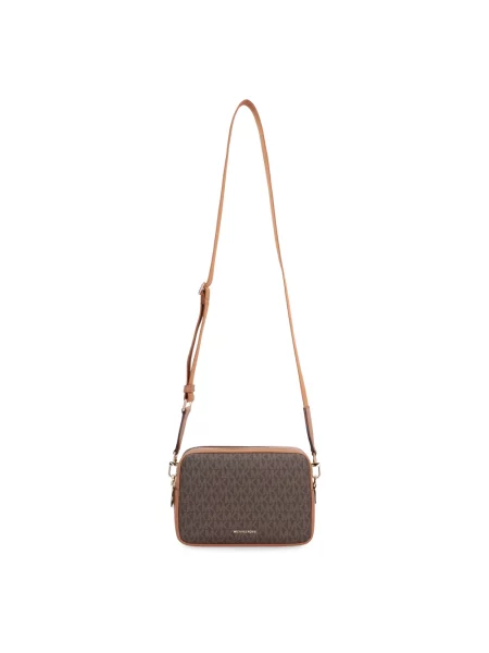 Torebka crossbody Michael Michael Kors z logo brązowa
