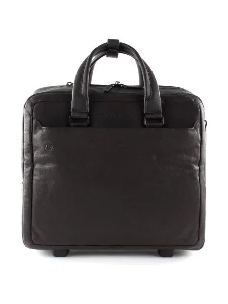Torba na laptopa Piquadro skórzana czarna
