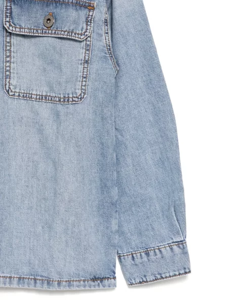 Koszula dżinsowa dziecięca Emporio Armani niebieska