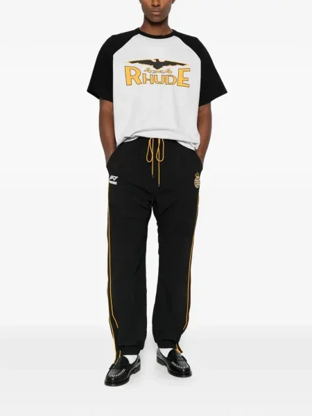 Tricou Rhude cu imagine gri