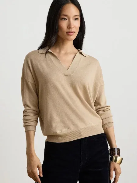 Lauren Ralph Lauren pulover pentru femei cu bej