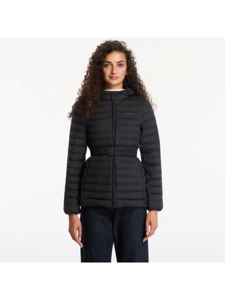 Jachetă Calvin Klein Ulw Belted Puffer Jacket Black L negru