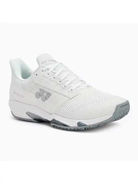 Дамски обувки за тенис YONEX Power Cushion Ad-Accel Ladies CL white бяло