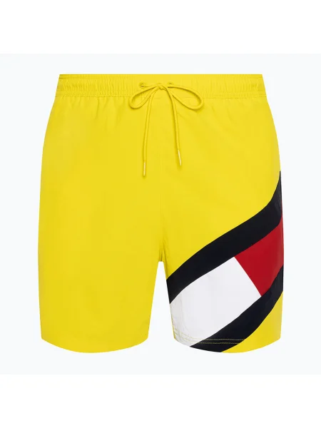 Olcsóbban. Férfi úszónadrág Tommy Hilfiger SF Medium Drawstring valley yellow. Méret: M sárga