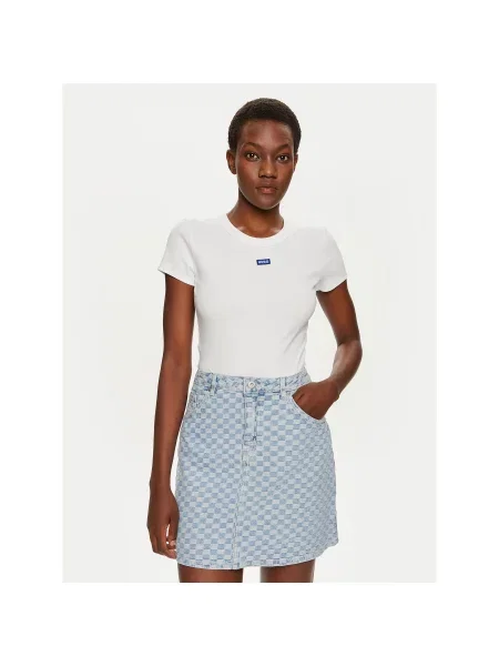 Hugo T-shirt Easy Slim Fit bijela