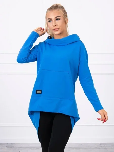 Hanorac cu glugă Kesi cu glugă albastru