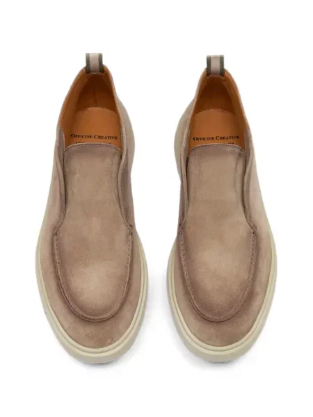 Chiloți Officine Creative din piele de căprioară slip-on