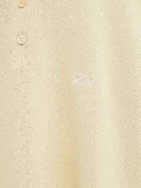 Polo Loewe cu broderie galben